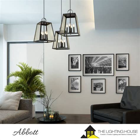 #Traditional #charm is #infused with modern elements in the Abbott Collection. Suspended from ...