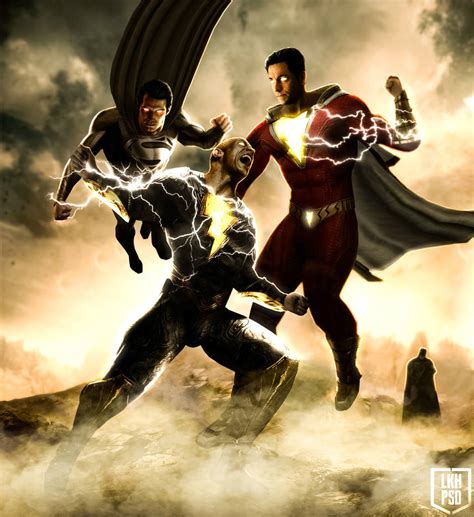 Superman and Shazam vs Black Adam wallpaper by lokeshpsd on DeviantArt