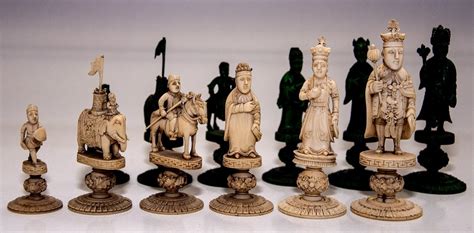 King George III Figural Chess Set - www.ChessAntiques.com