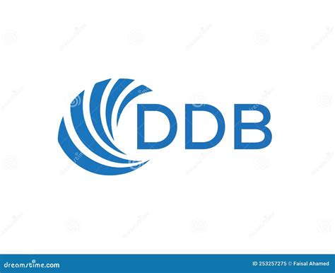 DDB Letter Logo Design on White Background. DDB Creative Circle Letter Logo Concept Stock Vector ...