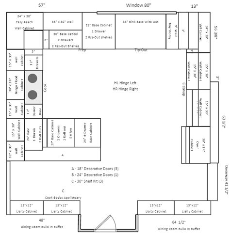 Free Editable Kitchen Floor Plan Examples & Templates | EdrawMax