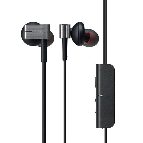 Phiaton PS 202 NC Wired Active Noise Cancelling Earbuds with Mic - Compact Design, Inline Remote ...