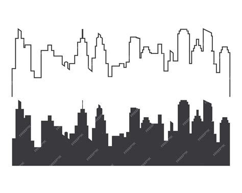 Premium Vector | City skyline vector silhouette