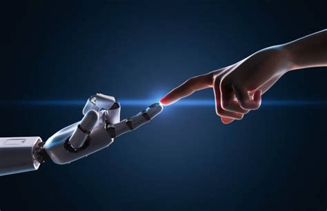 Robot And Human Hand Stock Photos, Pictures & Royalty-Free Images - iStock