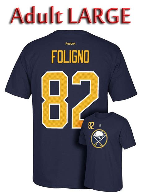 Buffalo Sabres Marcus Foligno #82 Reebok Premier Tee Adult LRG NWT T ...