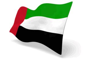 UAE flag perspective anim