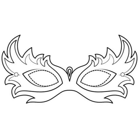 Masquerade Mask coloring page - Download, Print or Color Online for Free