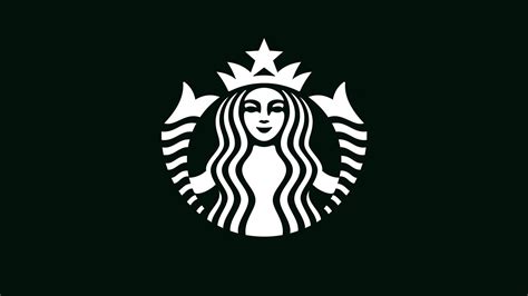 Download Starbucks Black And White Logo Wallpaper | Wallpapers.com