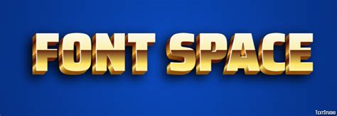 Font Space Text Effect and Logo Design Font