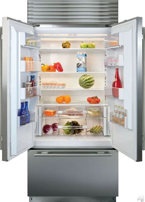 Sub-Zero BI36UFDO 36" Built-in French Door Refrigerator with Spill-Proof Glass Shelves, High ...