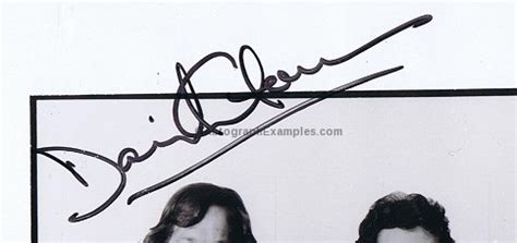 David Gilmour Autographs and Autograph Examples - Pink Floyd