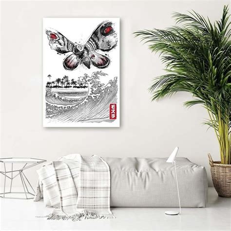 Godzilla - modern Canvas paintings for the youth room | ARC PRINT