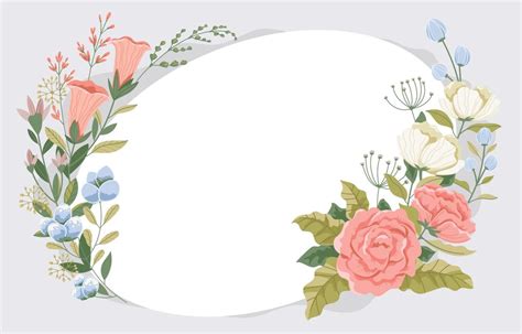 Beautiful Flower Frame Background 2372054 Vector Art at Vecteezy