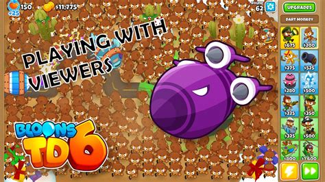 Playing BTD6 co-op mode with viewers! (LIVE STREAM) - YouTube