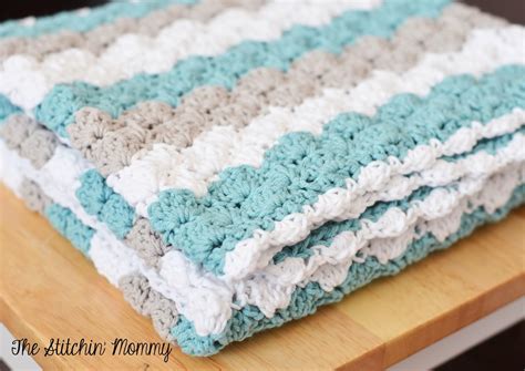 NEW CROCHET PATTERN BABY BLANKET SHELL STITCH - Crochet