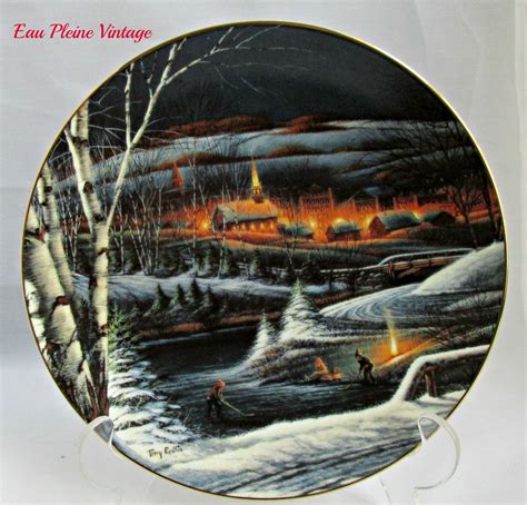 Beautiful TERRY REDLIN Collector's Plate from the "Heartland" Series entitled "Wintertime ...