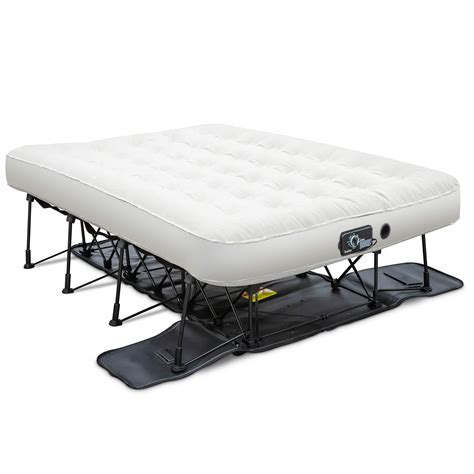 Ivation EZ-Bed (Full Size) Air Mattress with Frame & Rolling Case, Self Inflatable, Blow Up Bed ...