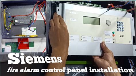 Siemens fire alarm control panel installation connection, smock detector,module Sounder ...