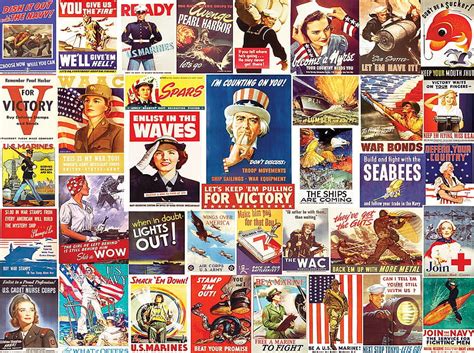 Collage, world war 2, retro, poster, vintage, HD wallpaper | Peakpx