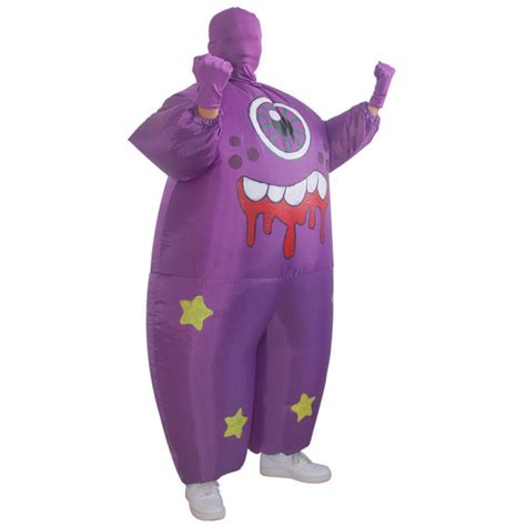 Purple One Eye Monster Inflatable Costume | Costume Party World