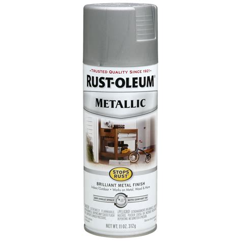 RUST-OLEUM 7277830 Metallic Spray Paint, Matte Nickel, Metallic, 11 oz. - Walmart.com - Walmart.com