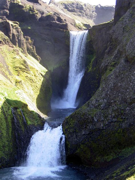 File:Upper waterfalls of the Skogafoss Iceland 2005 3.JPG