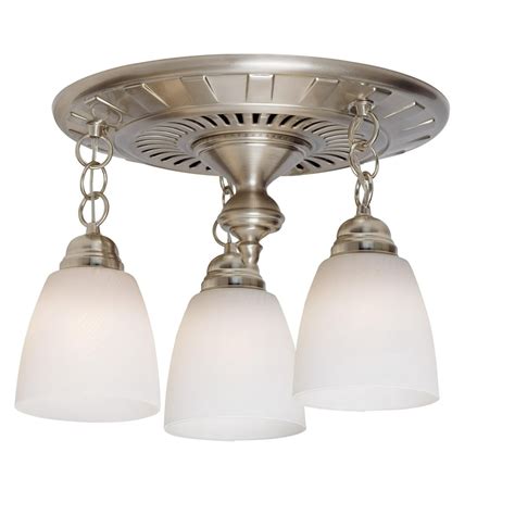 Garden District Decorative Bathroom Ventilation Fan with Light in Brushed Nickel - Walmart.com ...