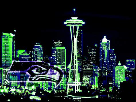 Seahawks Seattle Skyline : Seahawks