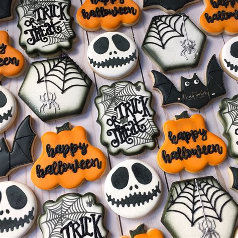 Halloween cookies. Spider web cookies. Happy Halloween. Trick or treat ...