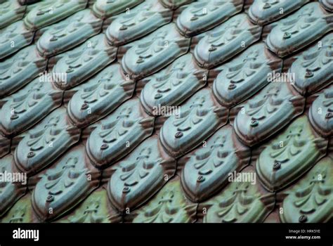 Copper roof tiles Stock Photo - Alamy