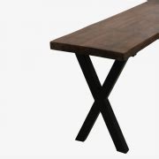 Rustic Wood Dining Table with Bench - Smithers • online store Smithers of Stamford UK