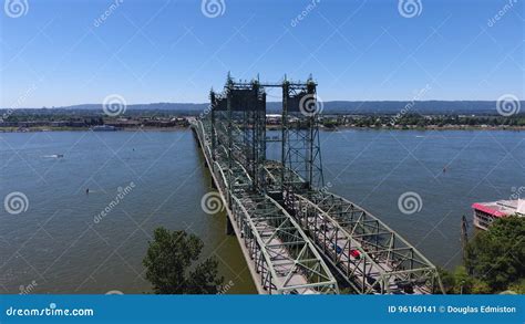 I-5 Bridge between Portland Oregon and Vancouver Washington Stock Image ...