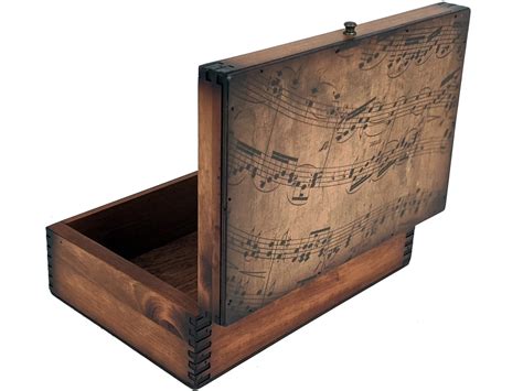 Music Sheet Memory Box - Relic Wood