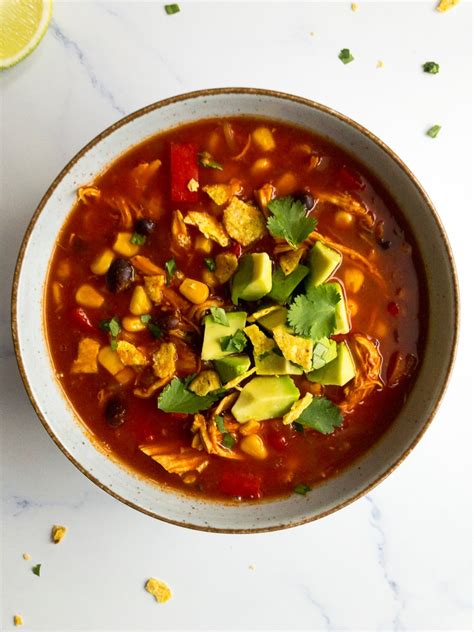 Spicy Mexican Chicken Soup - Bites of Beri