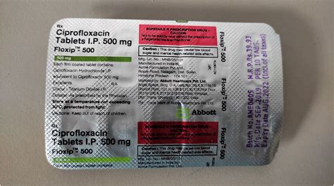 CIPROFLOXACIN 500 MG