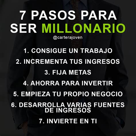 ¿Cómo ser millonario en 7 pasos? - Curioso datos random