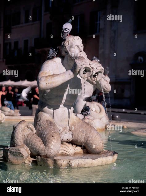 Fountain of the Moor Rome Italy Stock Photo - Alamy