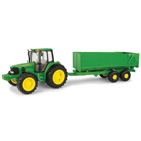 John Deere Big Farm Toy Tractor, 7430 Tractor with Wagon, 1:16 Scale - Walmart.com - Walmart.com