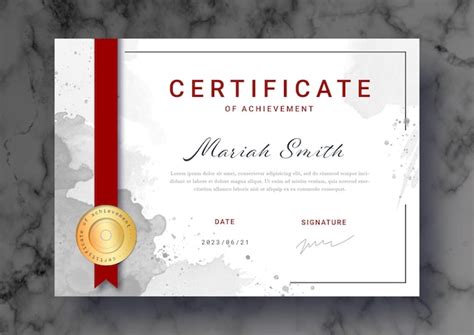 Certificate Achievement PSD, 6,000+ High Quality Free PSD Templates for ...