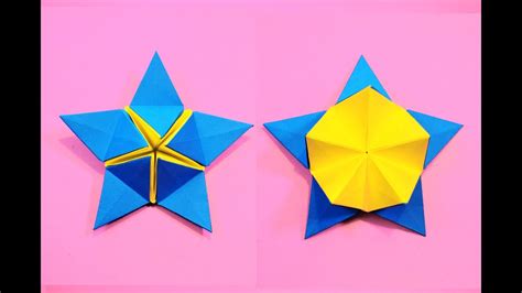 How to make a PAPER STAR | POP UP STAR (Easy Origami) - YouTube