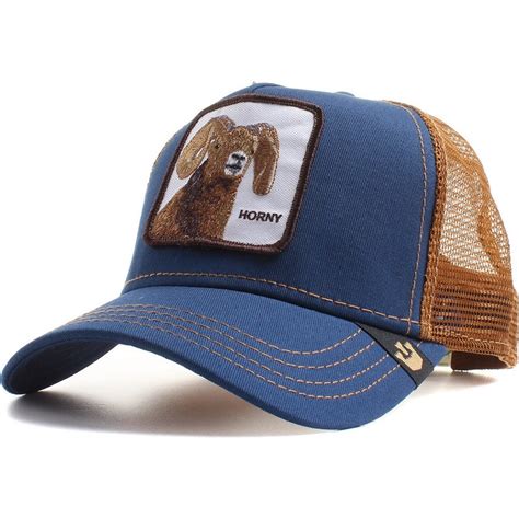 Goorin Bros. Goat Big Horn Navy Blue Trucker Hat: Caphunters.com