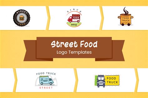 Street Food Logo Templates Collection | GraphicMama in 2021 | Logo ...