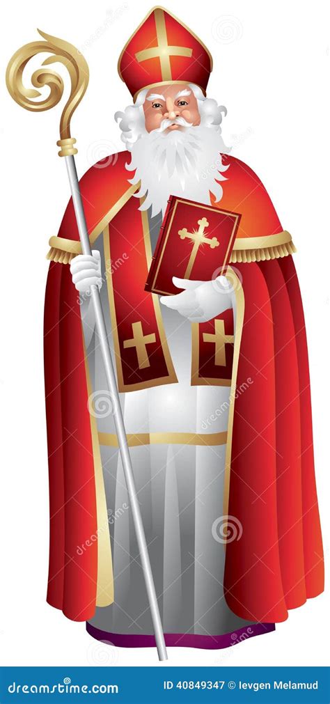 Heilige Nikolaus, Sinterklaas, Saint Nicholas Stock Vector - Illustration of gifts, myra: 40849347