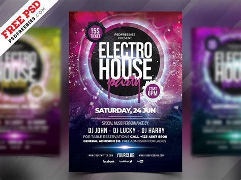 Free Party Flyer Template PSD – Download PSD