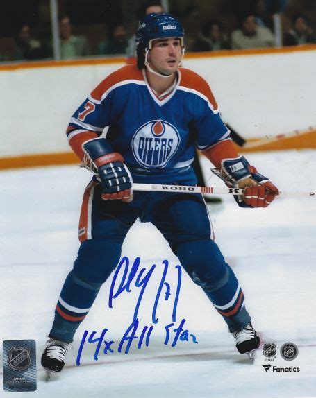 Autographed PAUL COFFEY "14X All Star" 8X10 Edmonton Oilers Photo ...