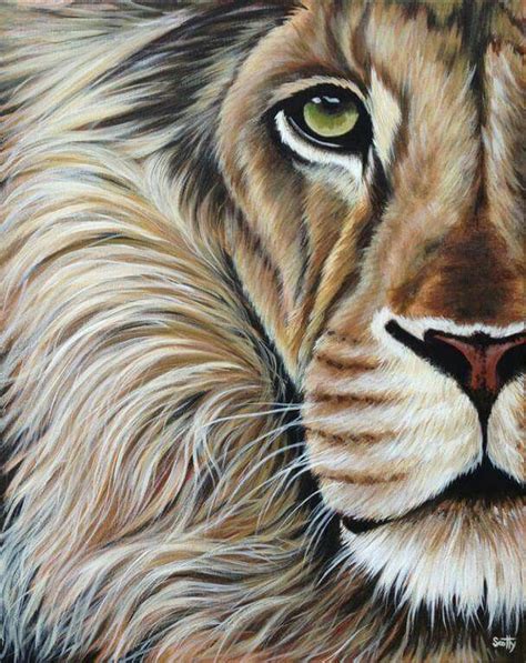 Pin by Janet's Planet... My Magickal on PAINTINGS | Lion art, Lion painting, Lion painting acrylic