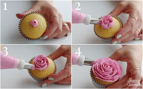 how to pipe buttercream roses | Buttercream flowers cupcakes, Rose cupcakes, Buttercream roses