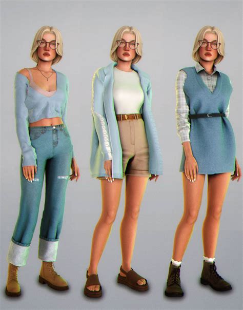 Sims 4 my favorite alpha cc outfits a lookbook 1 top | The Sims Book