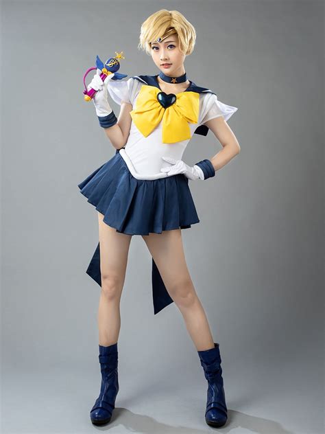 Sailor Moon Super S Sailor Uranus Haruna Tenoh Amara Cosplay Costumes cp01405 - Cosplay Shop