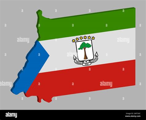 Equatorial Guinea Map Flag Vector 3D Stock Vector Image & Art - Alamy